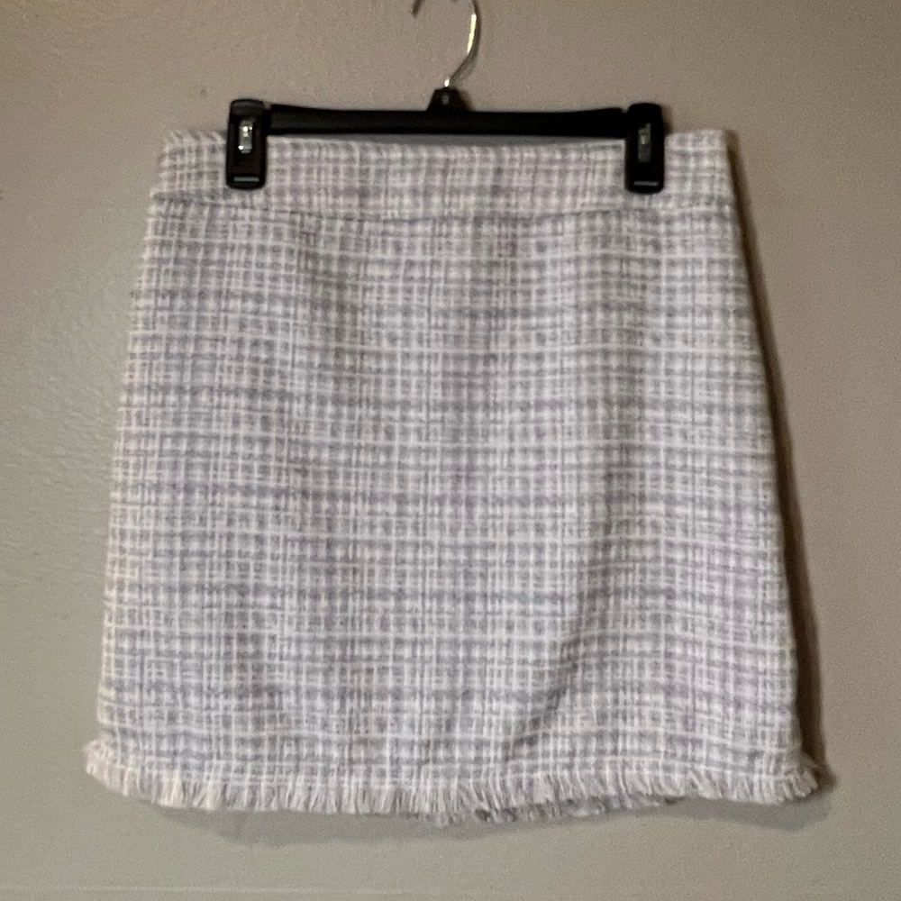 Vintage blue tweed mini skirt